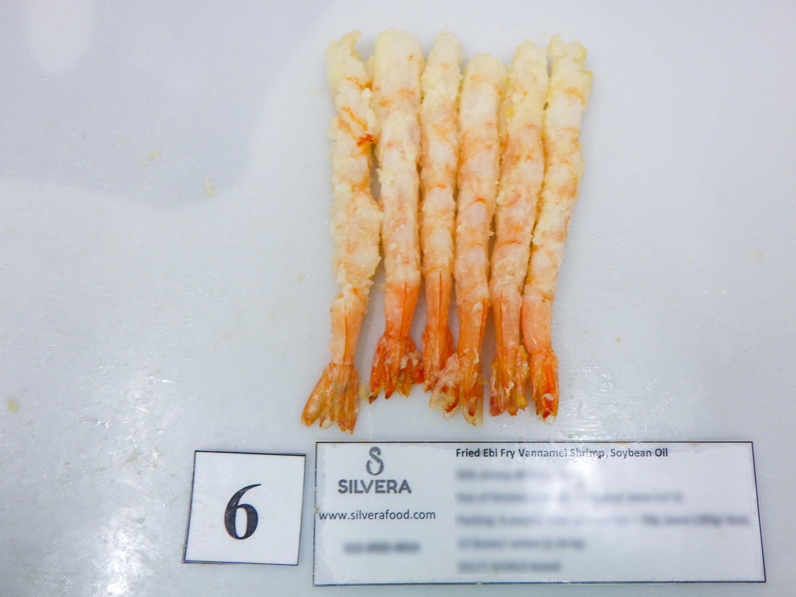 Shrimp content of ebi fry 