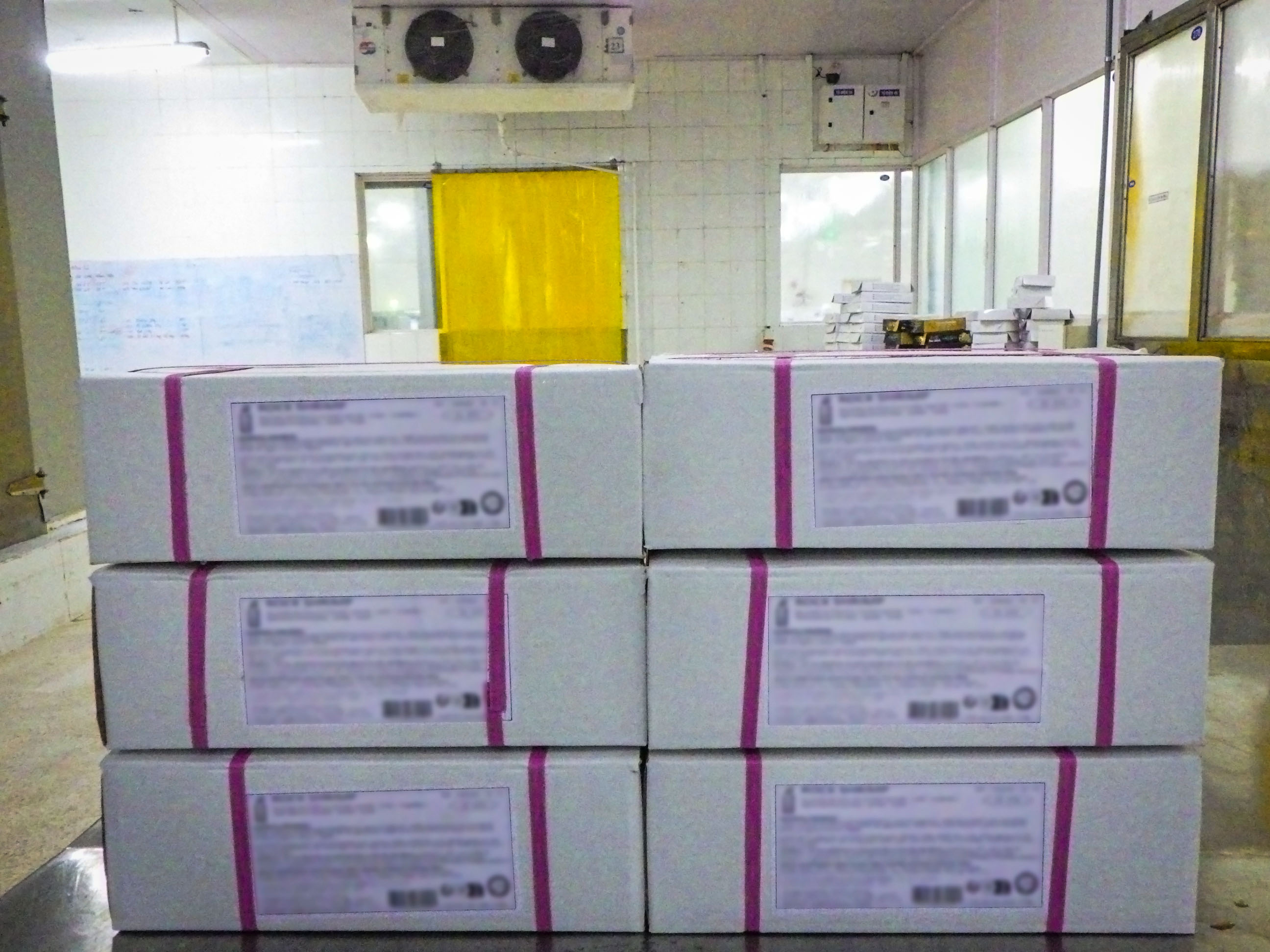 Shrimp karaage cartons