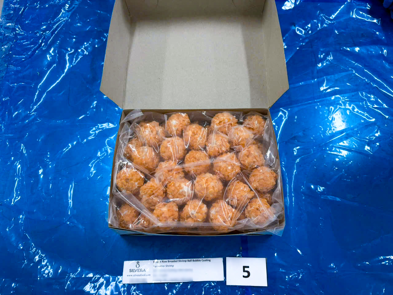 Breaded shrimp ball - bubble coating - SILVERA FOOD