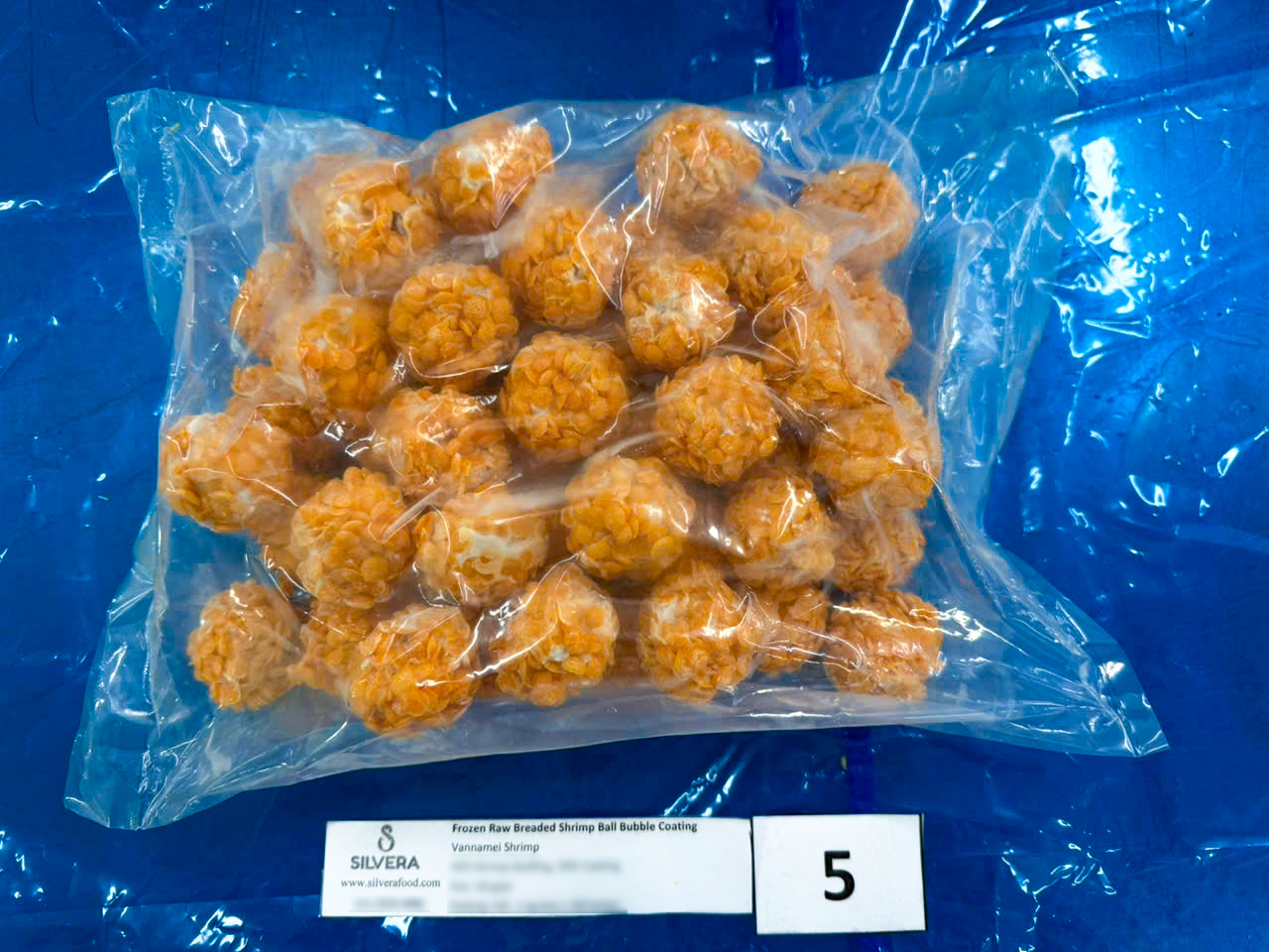 Breaded shrimp ball - bubble coating - SILVERA FOOD
