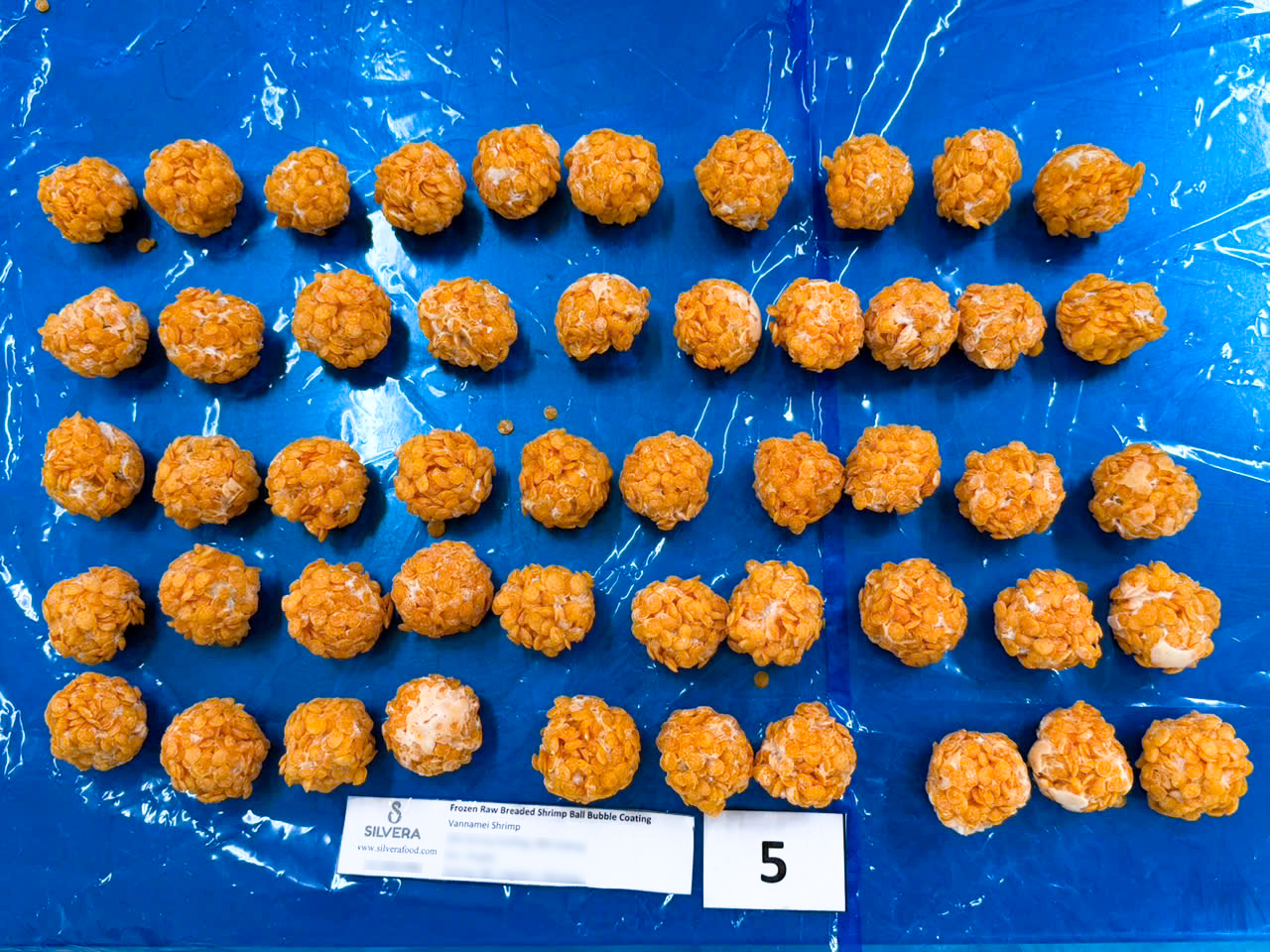 Breaded shrimp ball - bubble coating - SILVERA FOOD